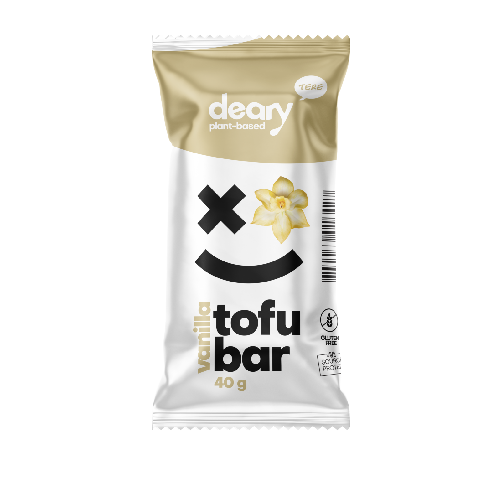 Glazed tofu bar with vanilla Deary